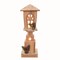 Transpac Wood 16.93 in. Multicolor Christmas Light Up Rustic Lantern